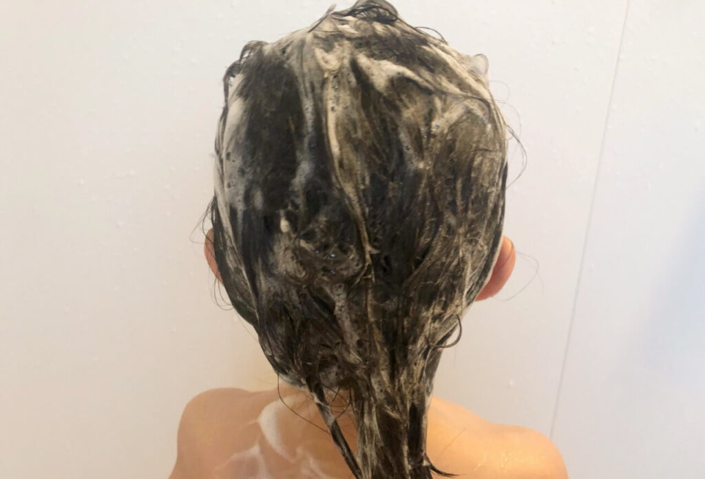 ママアンドキッズ　『ベビーヘアシャンプー』で洗った長女